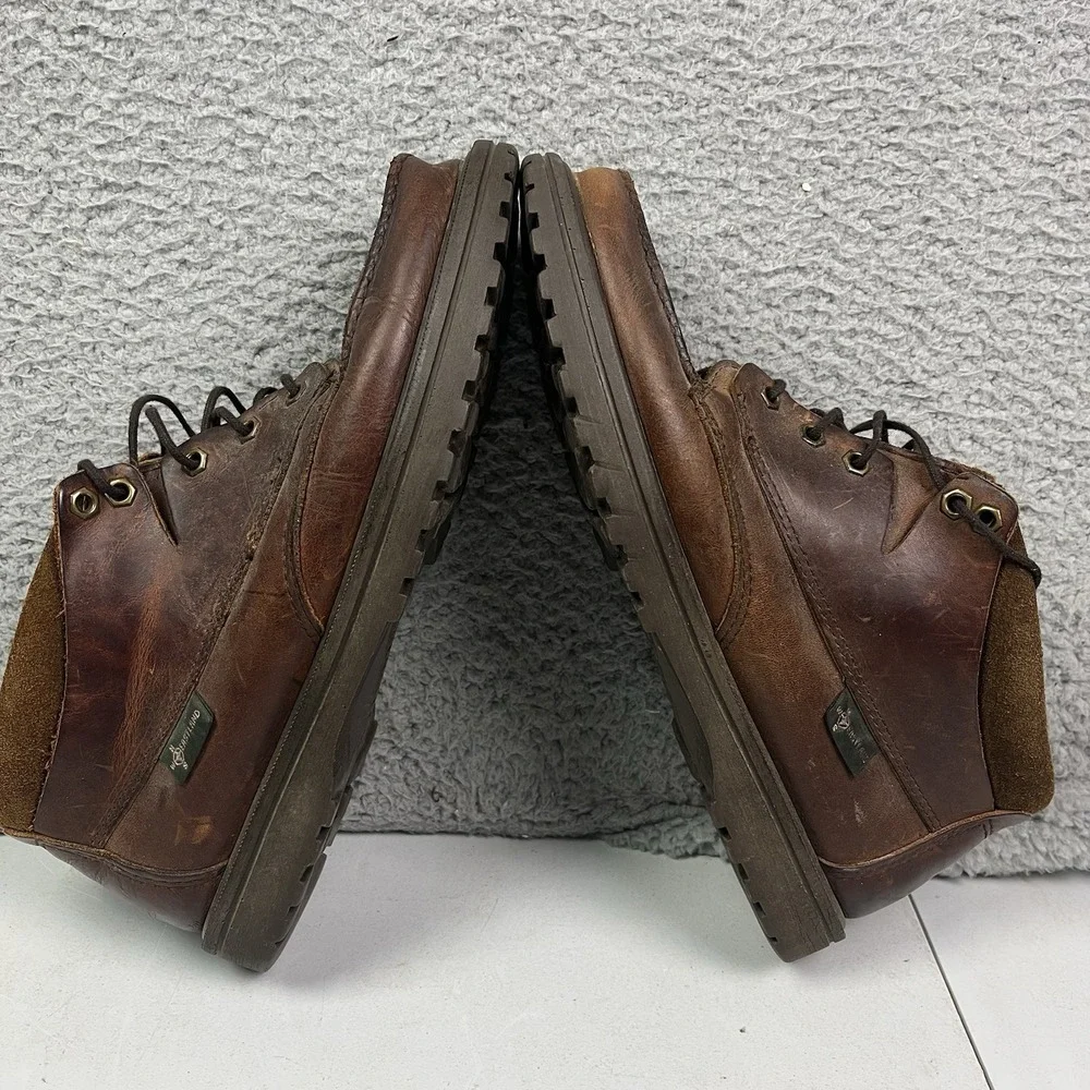 Vintage Eastland Boots Men's 11 D Brown Leather Ankle‎ Boot Lace Up Casual